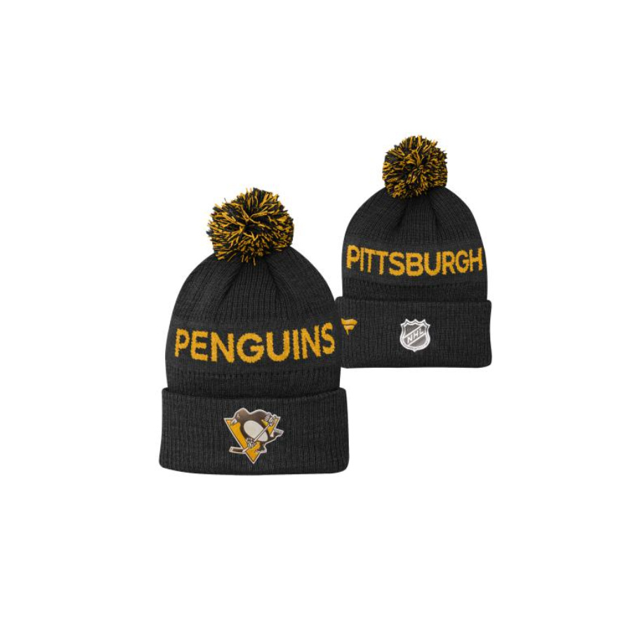 NHL CUFED KNIT WITH POM PITTSBURGH PENGUINS DETSKÁ ZIMNÁ ČIAPKA